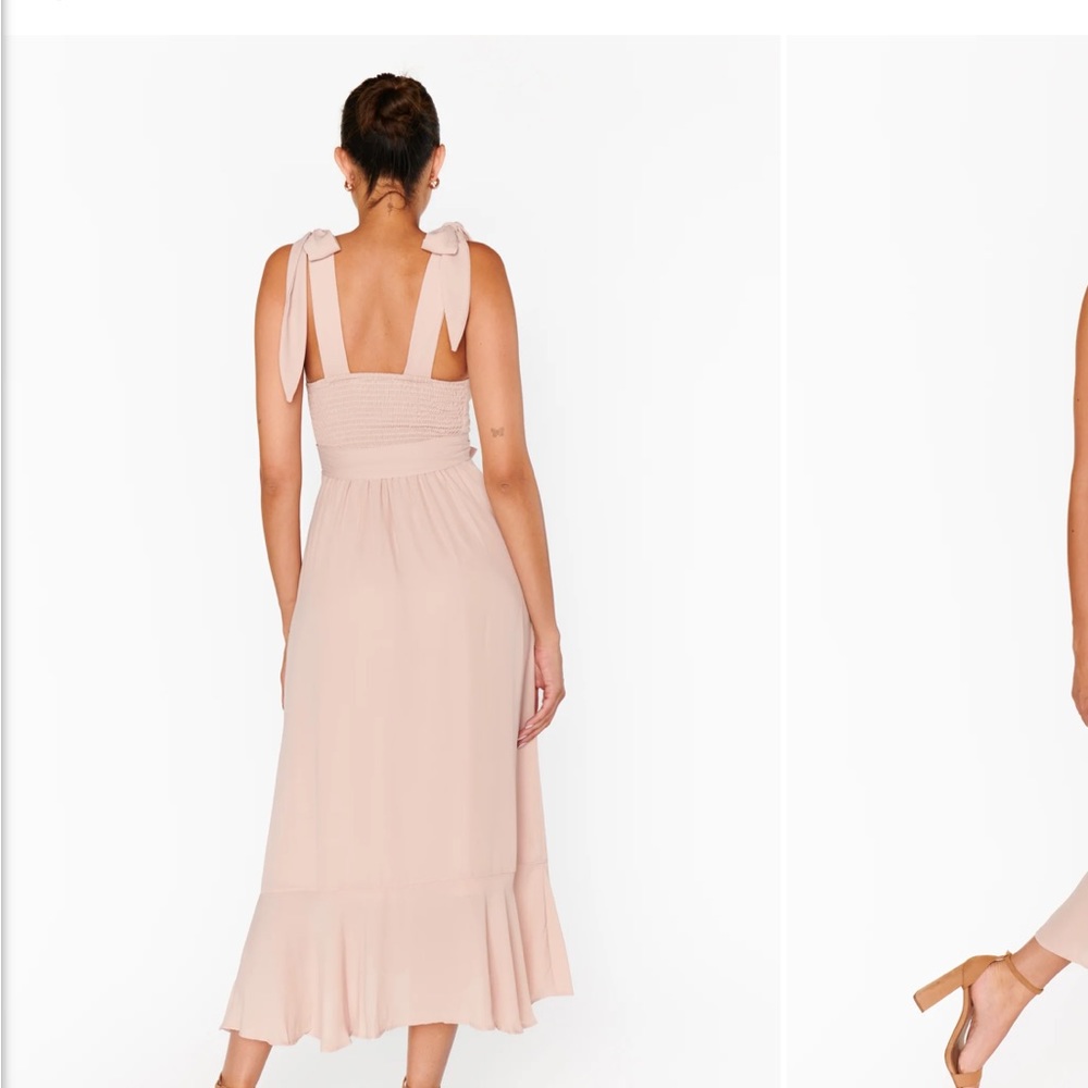 SHOW ME YOUR MUMU Claire midi dress in dusty blush- worn once then dry cleaned - Picture 4 of 4